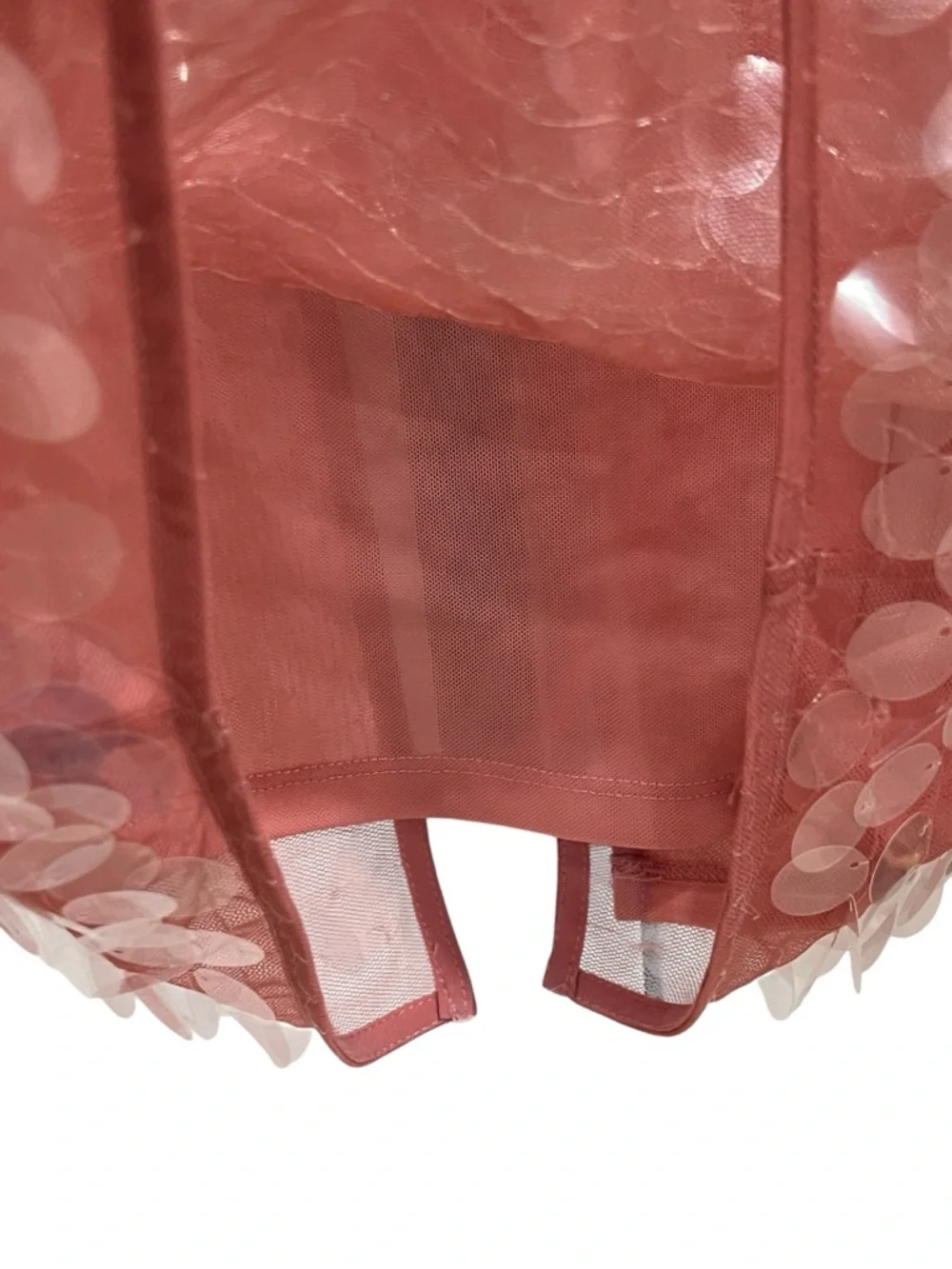 STAUD Casey Sequined Mesh Midi Skirt – Pink Blush